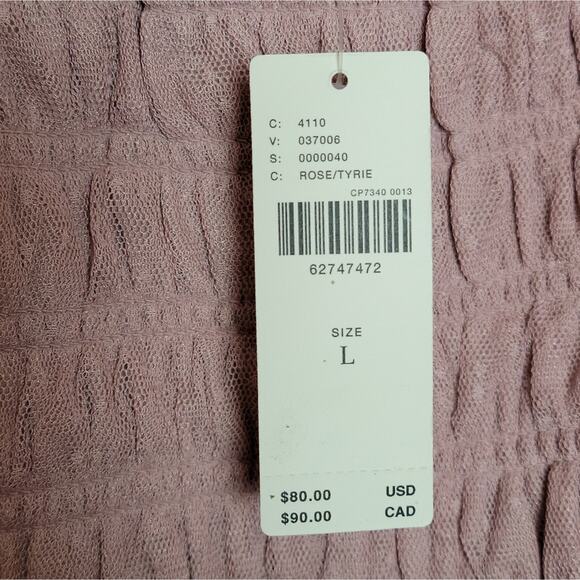 NWT Anthropologie Smocked Cami in Rose, Sz L - Picture 11 of 12